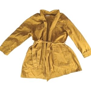 Boyish by Her Joaquin Tie Belt Cotton Utility Jacket Golden Child / Mustard